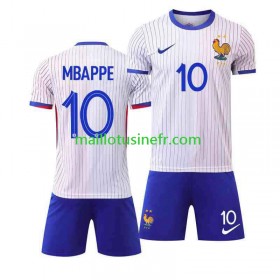 Maillot de Foot France Kylian Mbappé 10 Extérieur UEFA EURO 2024 - Enfant